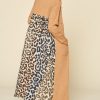 Leopard Chiffon Back Midi Cardigan Long Sleeve Ribbed