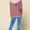 Oversized French Terry Hoodie: Comfy Long Sleeve Pullover